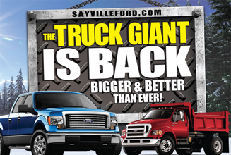 Sayville Ford Truck ad