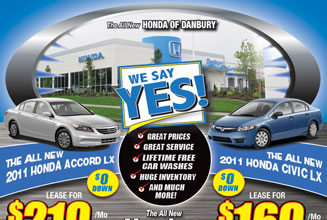 Honda of Danbury web ad